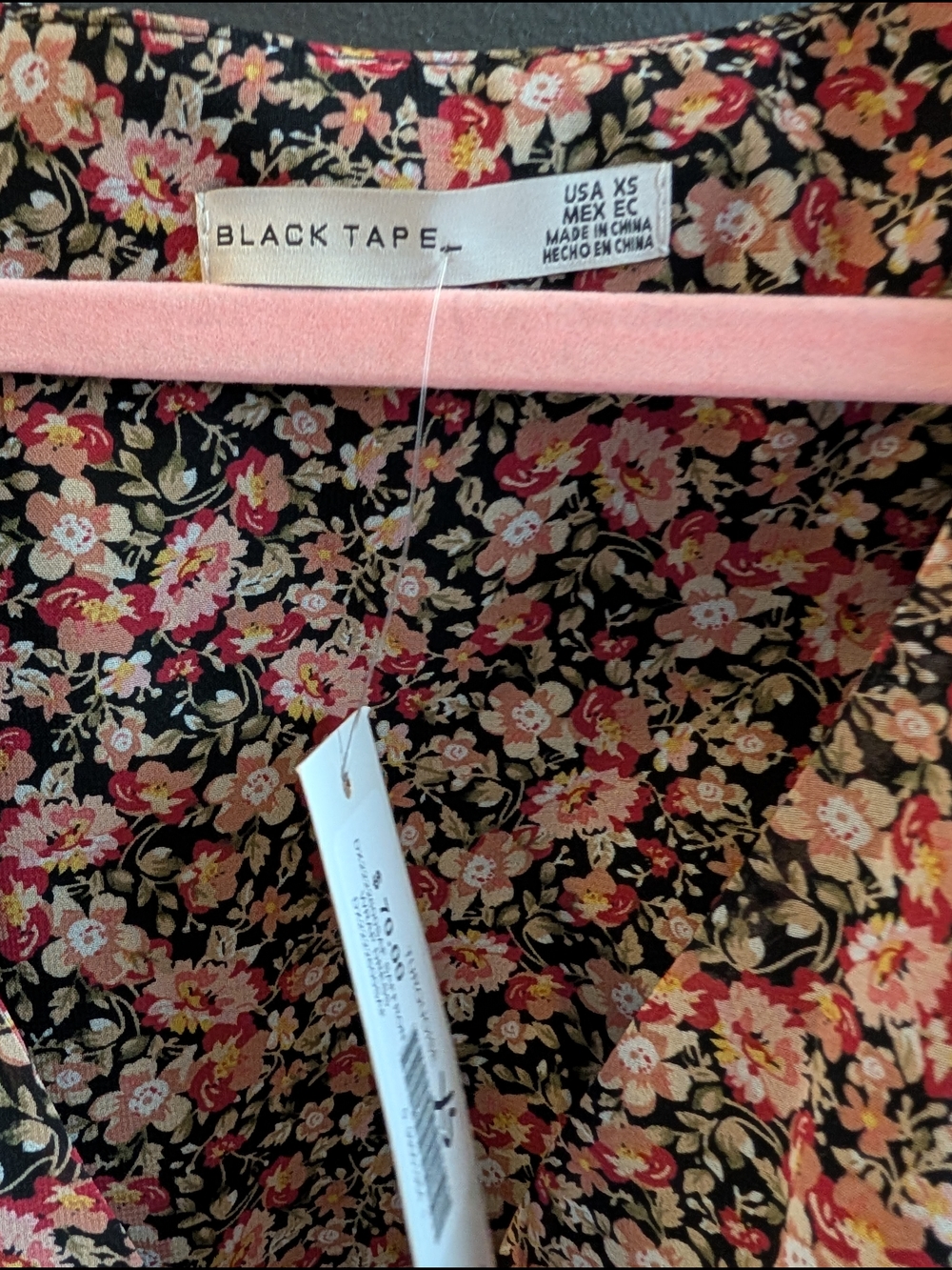 Black Tape- Black Floral Dress - Picture 3 of 4